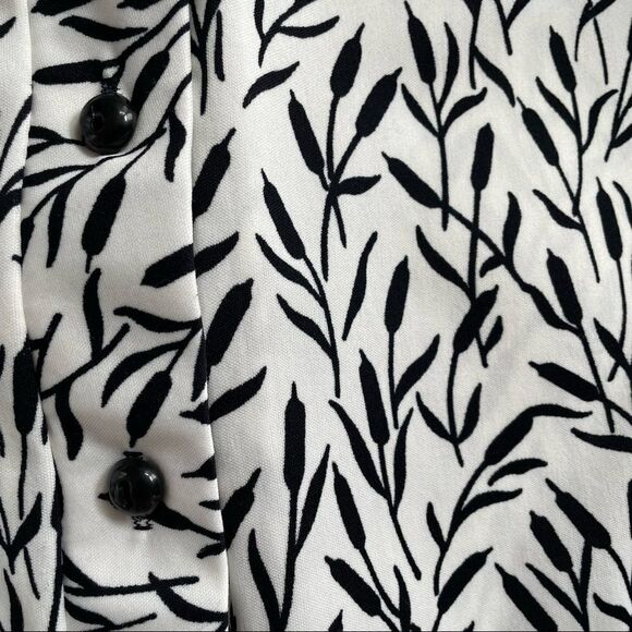 Vintage 70s Cattail Print House Dress Volup XL 1X - Picture 6 of 9